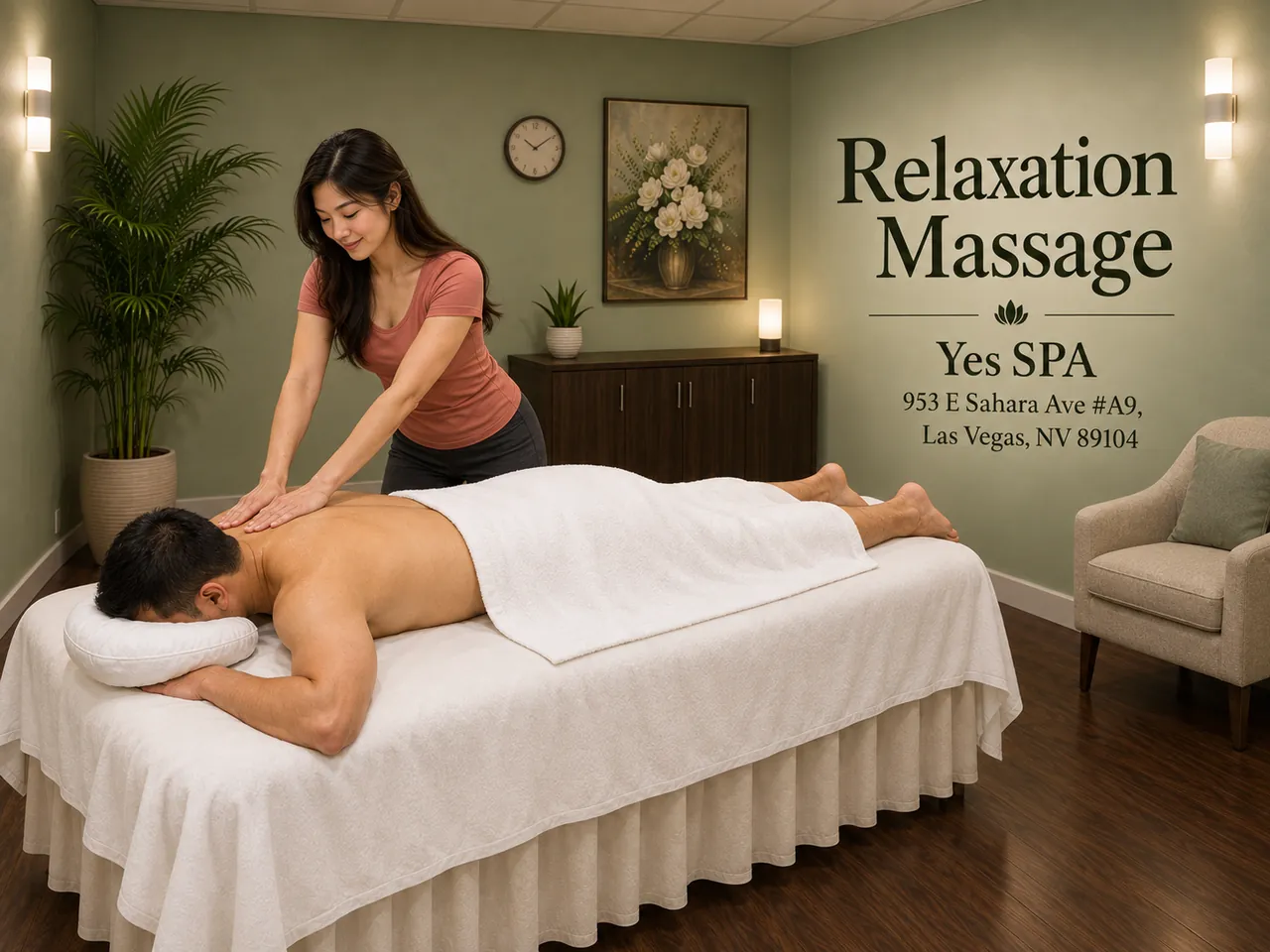 Relaxation Massage at Yes SPA near Las Vegas, NV