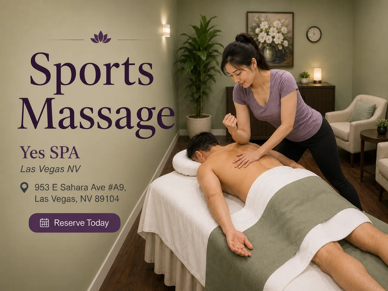Sports Massage in Las Vegas, NV at Yes SPA