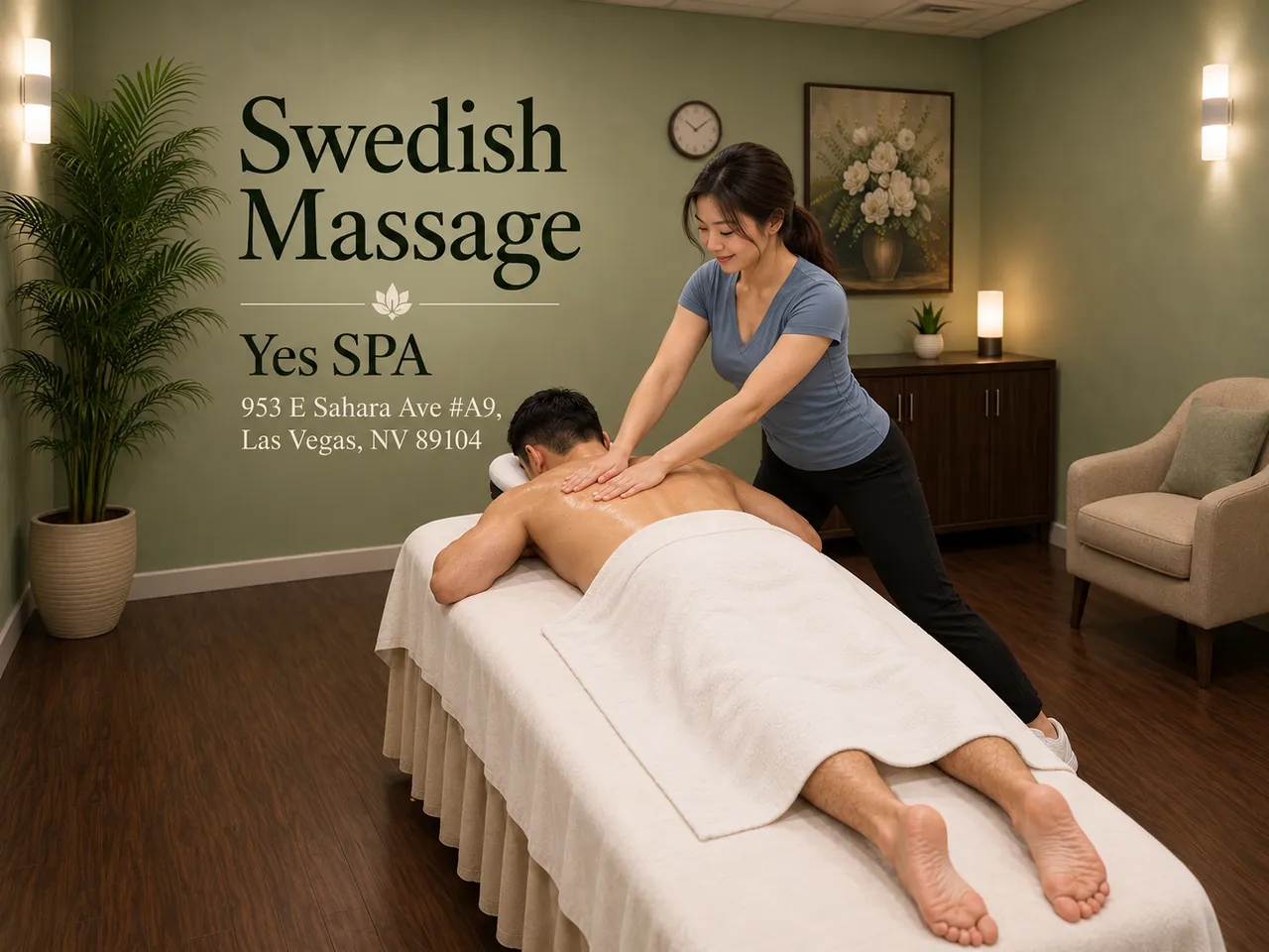 Swedish Massage at Yes SPA near Las Vegas, NV
